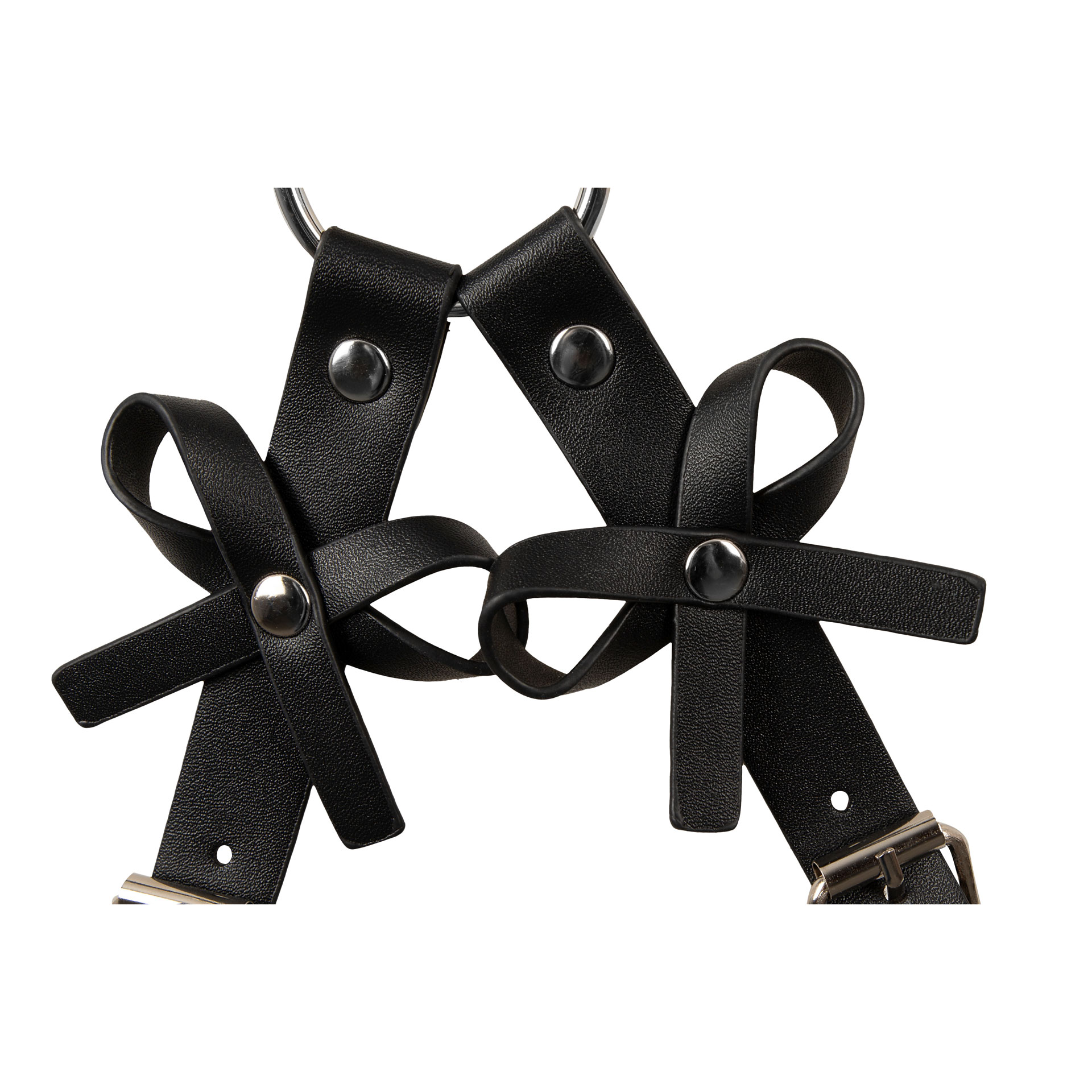 Harness mit Handfesseln - Bild 5 Detail: Schleifen an Harnessgurten
