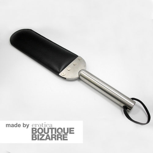 Boutique Bizarre Leder-Paddel, groß/schwarz