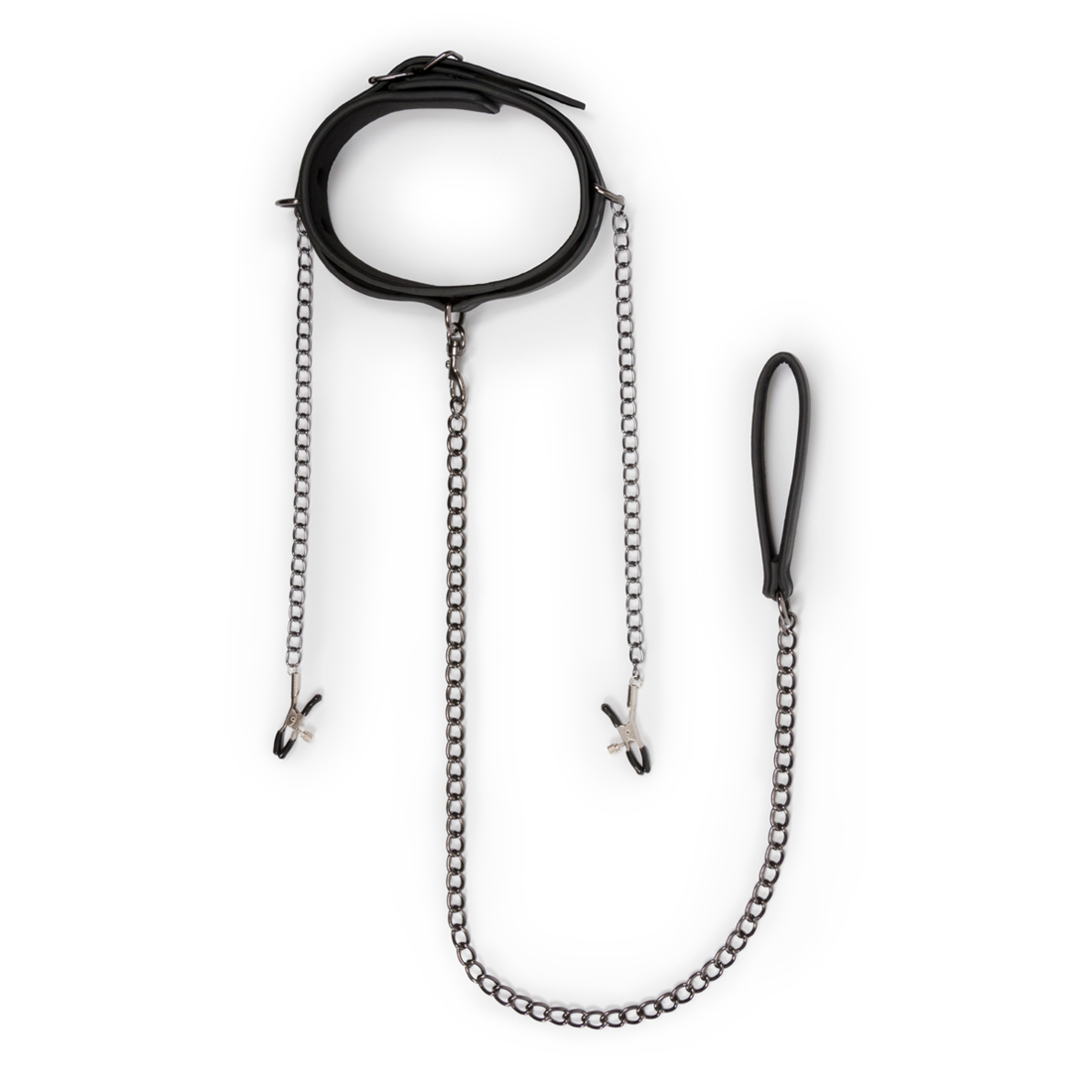 Veganes Halsband mit Leine und Klemmen