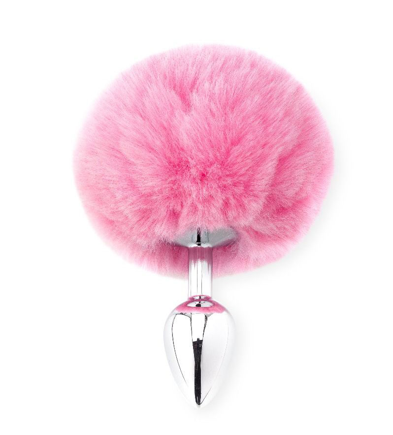 Fluffy Bunny Tail - pink