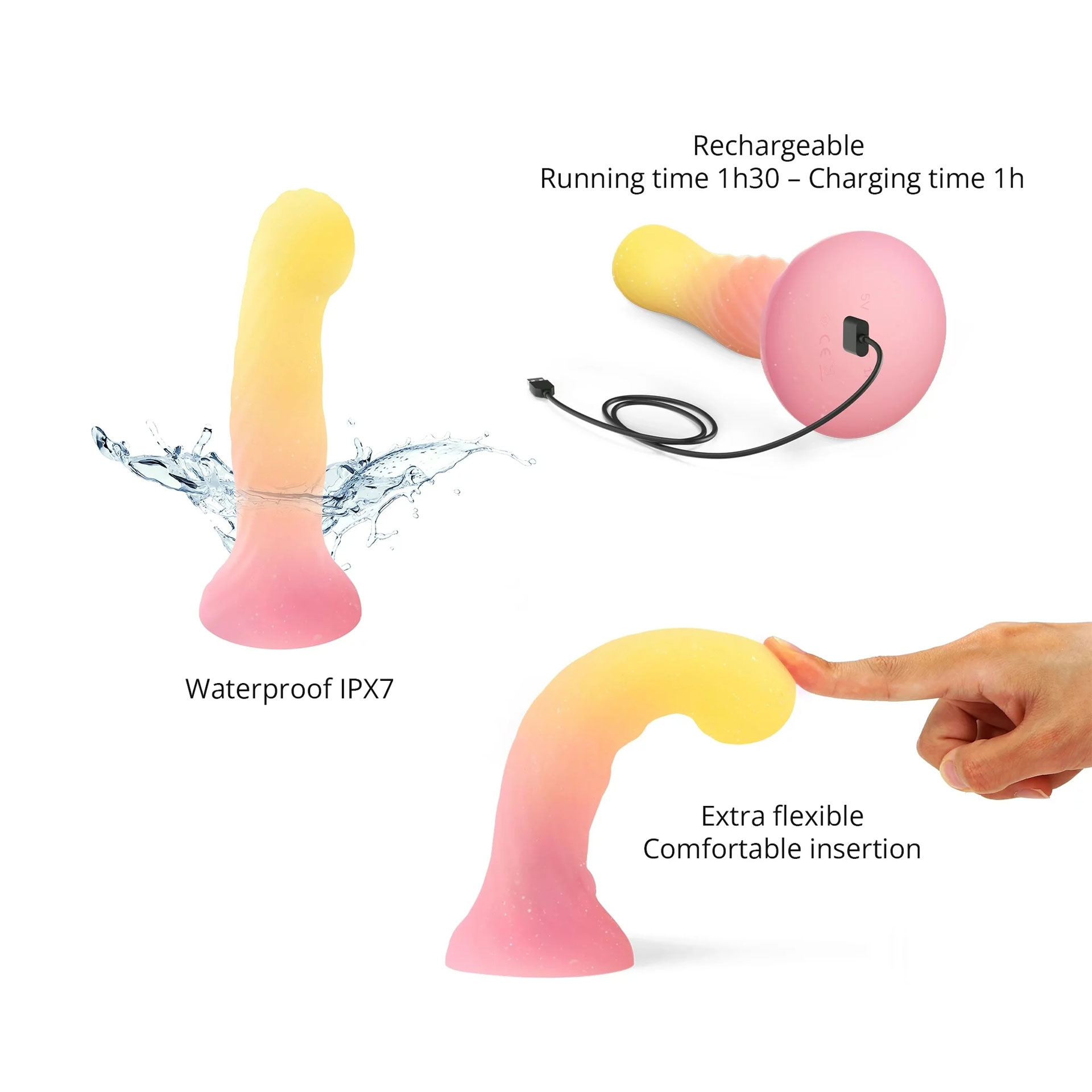 Sugar Bomb - Dildo mit LED-Lichteffekten Sugar Bomb - Dildo mit LED-Lichteffekten