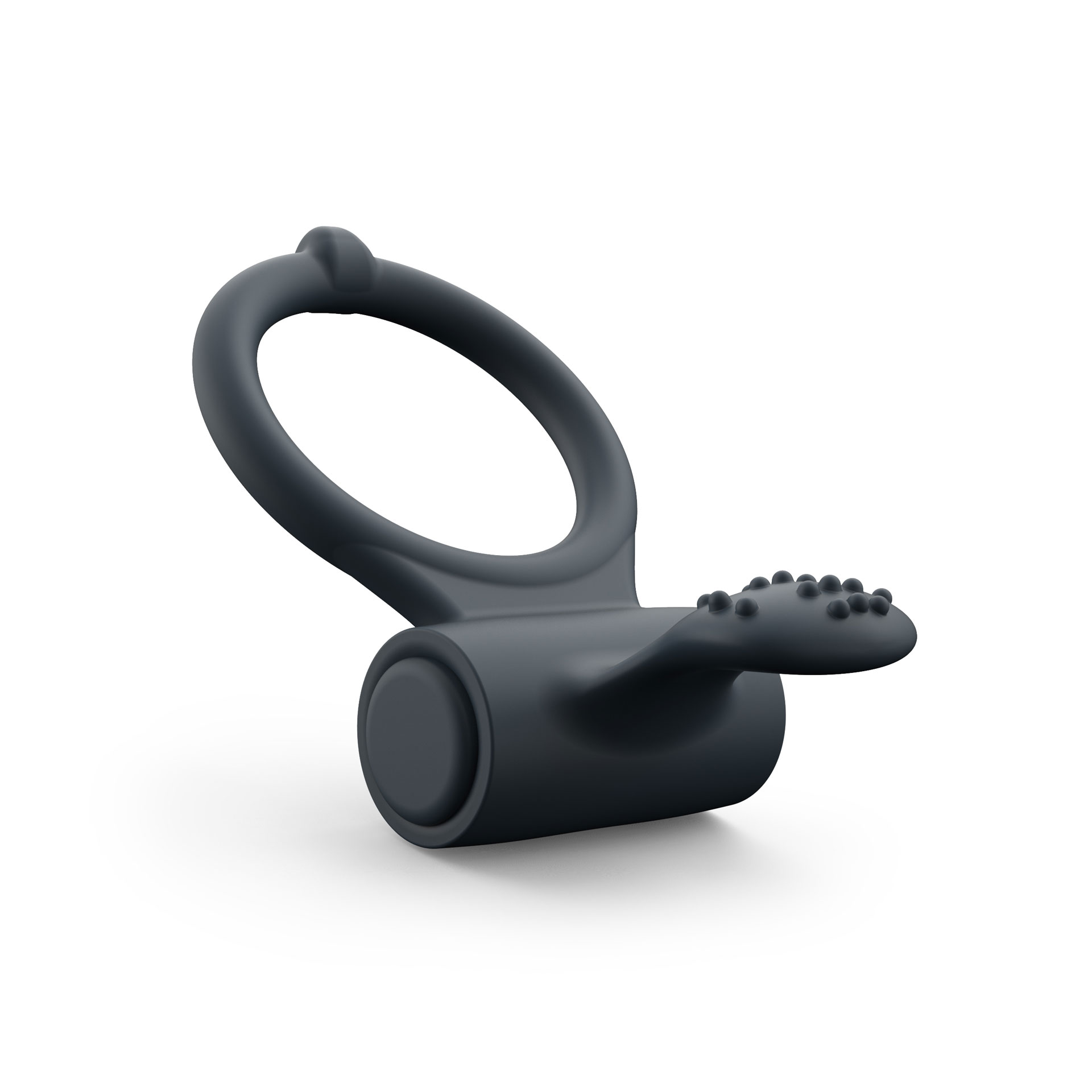 Cockring Power Clit + - Bild Der Power Clit +, ein schwarzer Ring mit verbundenem Vibrationselement