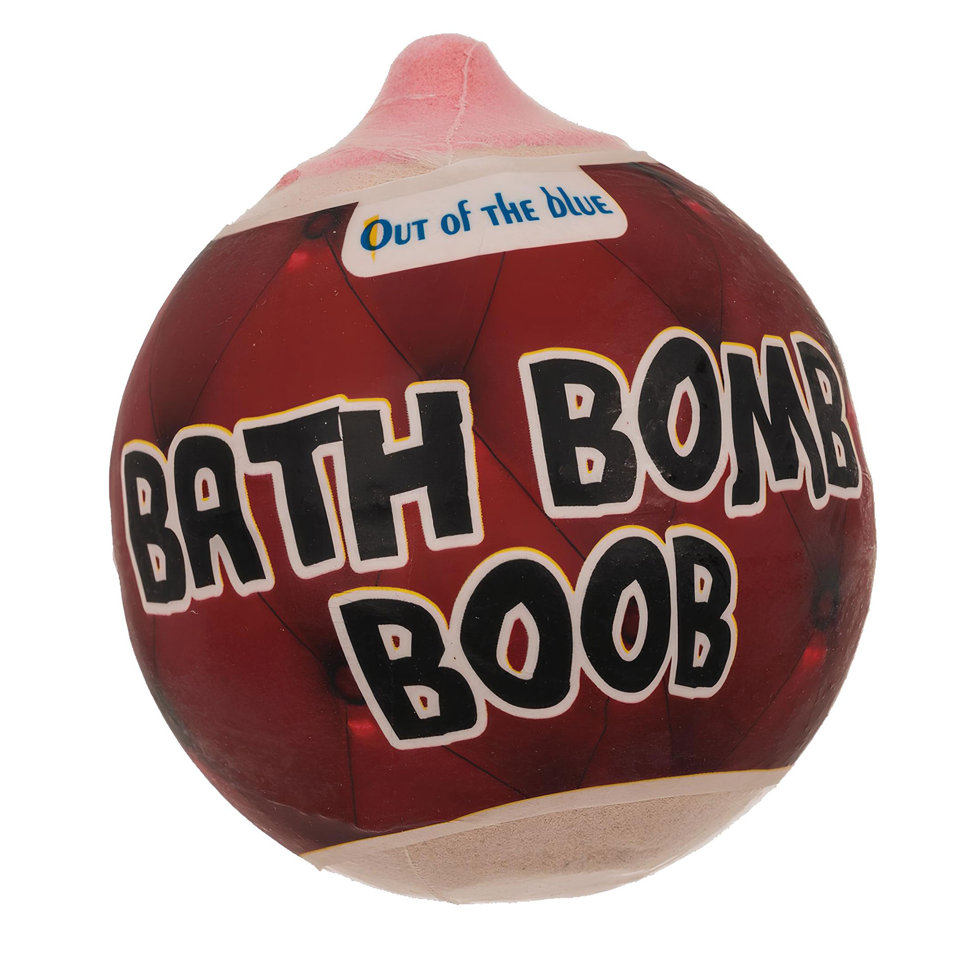 Badebombe Brust Eine Kugel mit dem Aufdruck Bath Bomb Boob