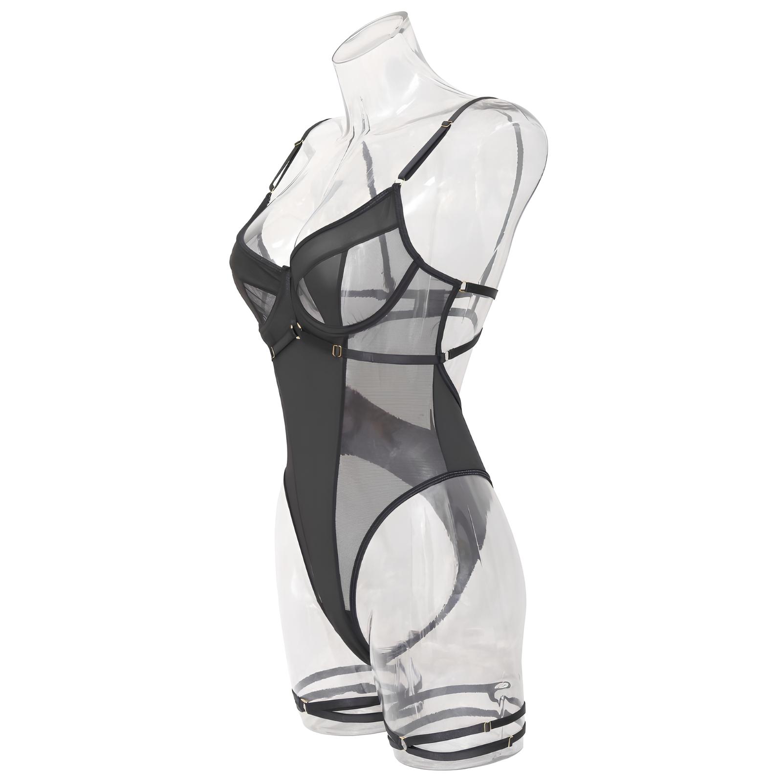 Julitta Body - Bild 3 Julitta Body aufgezogen auf einen transparenten Torso - Profilansicht