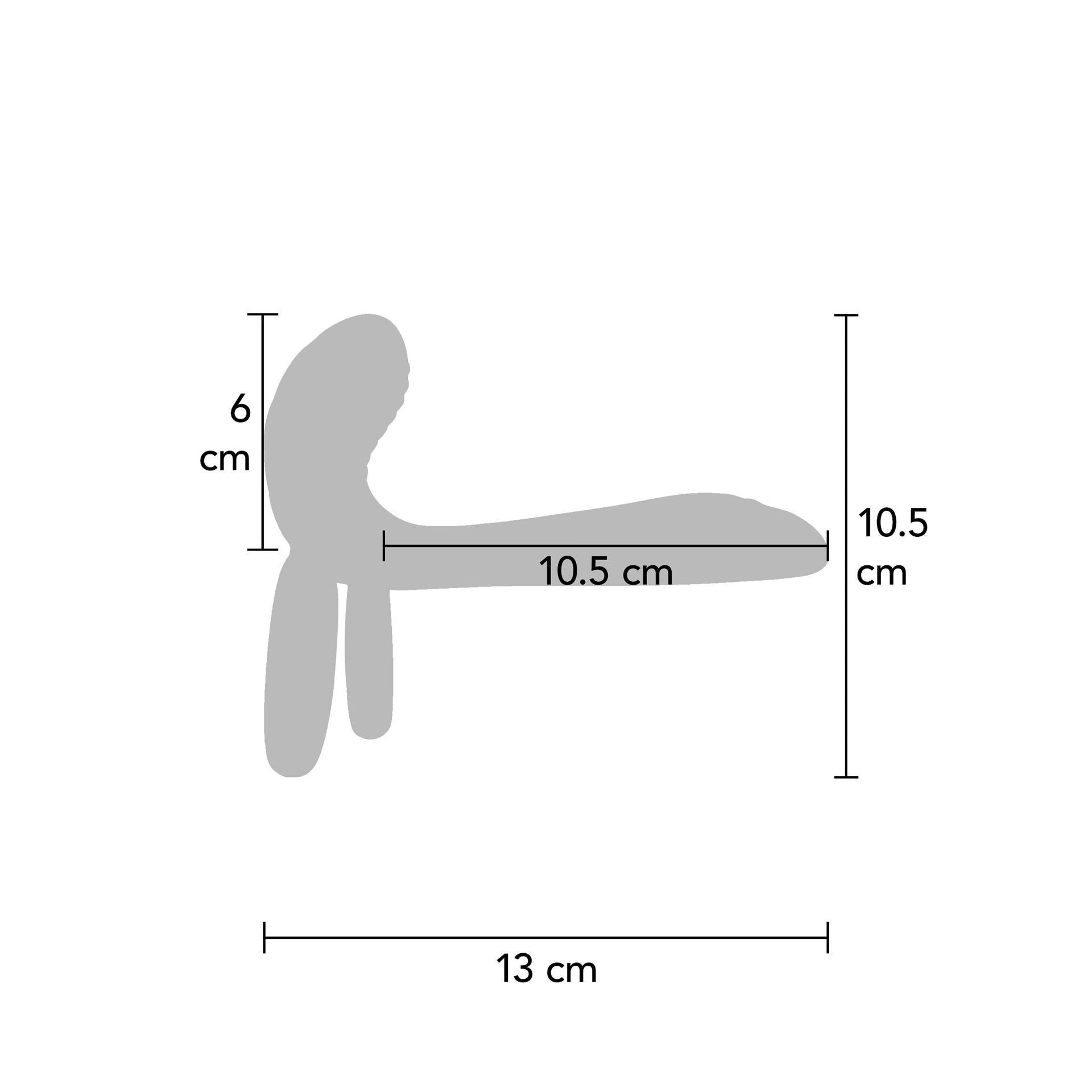 Couples Vibrator Ring - Bild 5 Graphische Darstellung der Abmessungen des Couples Vibrator Rings