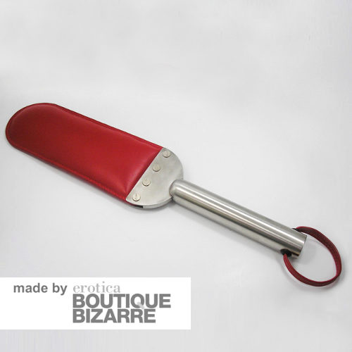 Boutique Bizarre Leder-Paddel, groß/rot