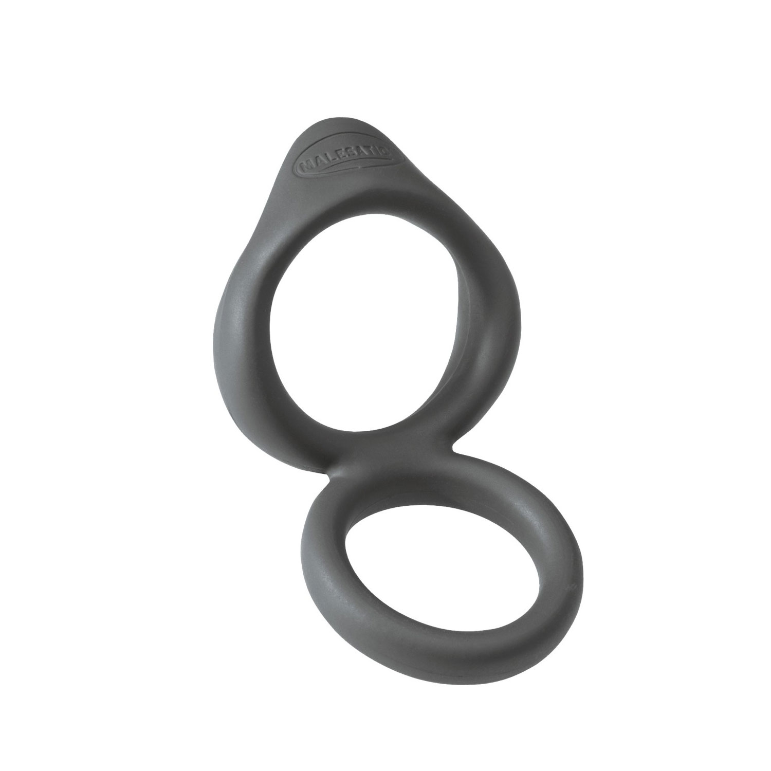 Verkaufsverpackung des Force Cock & Ball Ring - Bild 1 Force Cock & Ball Ring - zwei schwarze Ringe, an einer Stelle miteinander verbunden